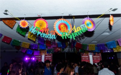 banners from ceiling for Hispanic Heritage Month
