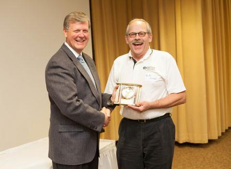 Bob Bero with President Haas