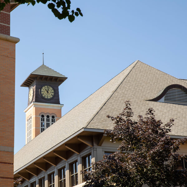 DeVos Center with fall trees