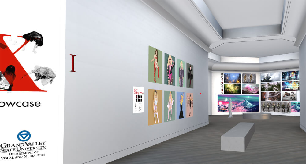 A glimpse of what the virtual gallery will look like.