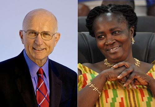 Lawrence J. Korb will address morning graduates; Naana Jane Sam Opoku-Agyemang will address afternoon graduates.