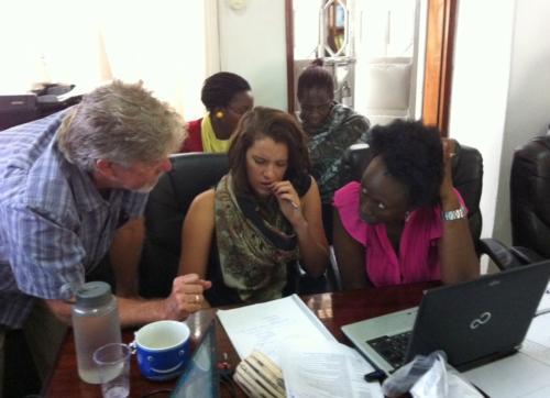 Russell Rhoads, associate professor of anthropology, is pictured in Uganda. He earned a Fulbright Scholars grant to teach and conduct research there.