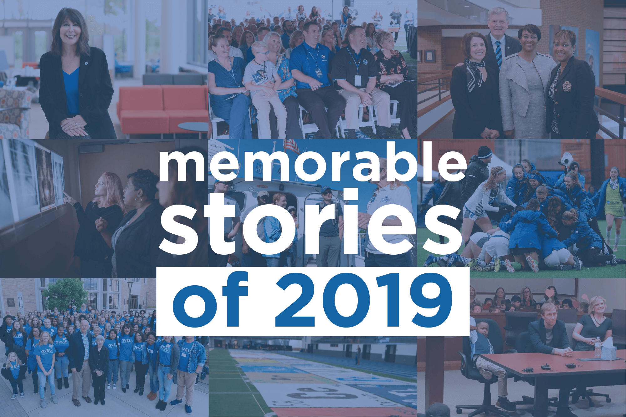 A collage of photos from the memorable stories of 2019