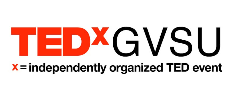 The TEDxGVSU logo
