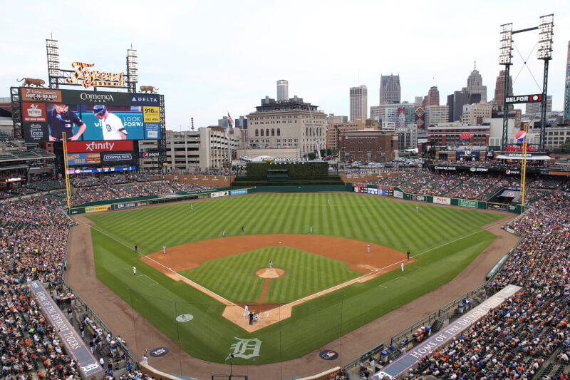 A photo of Comerica Park