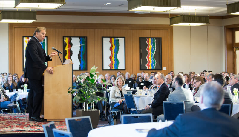 Mike Rogers, cybersecurity expert, was the guest speaker at the Peter F. Secchia Breakfast Lecture.