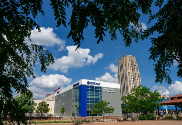 The Battle Creek Innovation Hub, seen here on June 10, is a central a place for innovation, connections and education. 