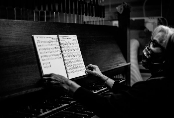 Retired GVSU carillonneur Julianne Vanden Wyngaard