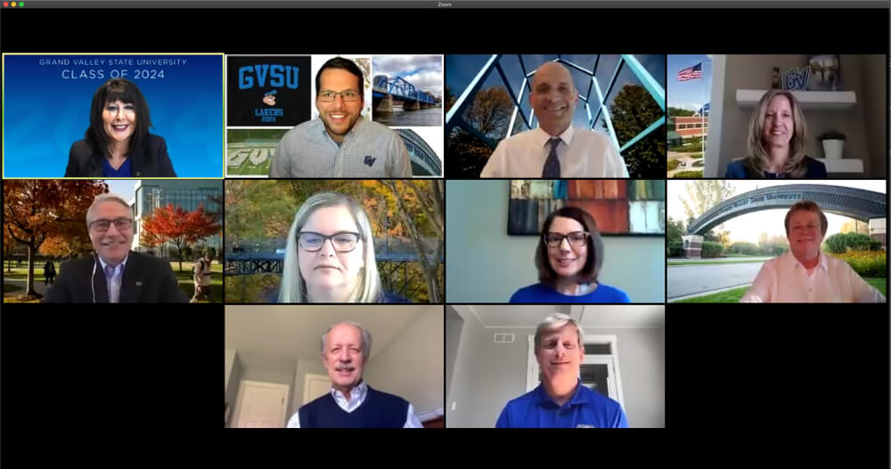 Grand Valley leaders conducted a virtual town hall.