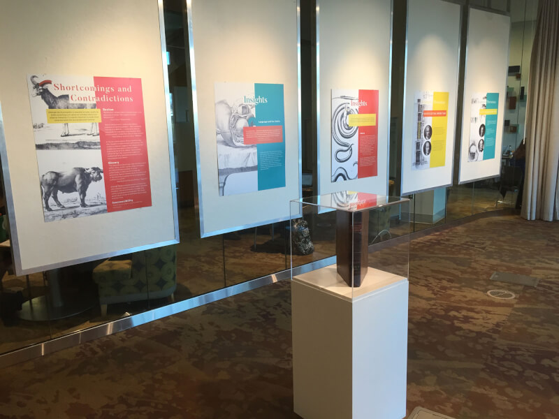 Photo of Disruptive Knowledge exhibit.