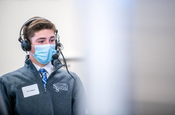 Eric Siegrist, a junior majoring in accounting and finance.