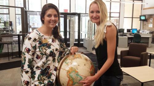 Traverse City students Ashley Flees, left, and Katy Bertodatto will travel to Brazil for a fellowship with U.S.-Brazil Connect.