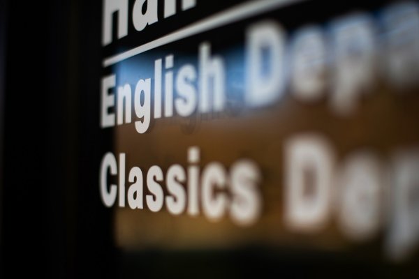 A sign that says English and Classics
