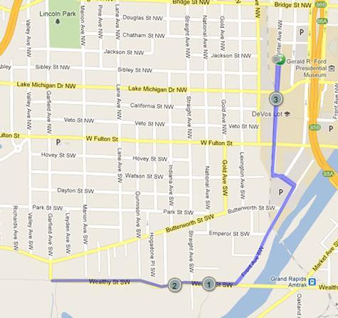 Route of July 28 Transplant Games 5K.
