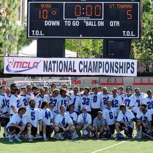 Grand Valley's Men's Club Lacrosse team
