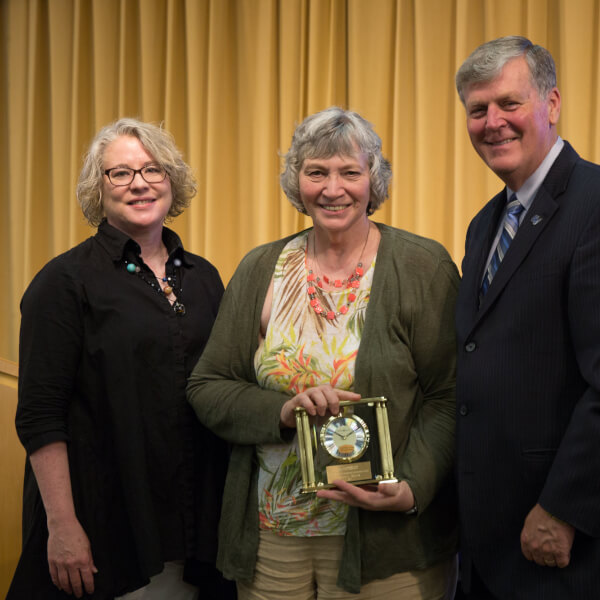 Karen Meyers, director of the Regional Math and Science Center, won the A/P Achievement Award.