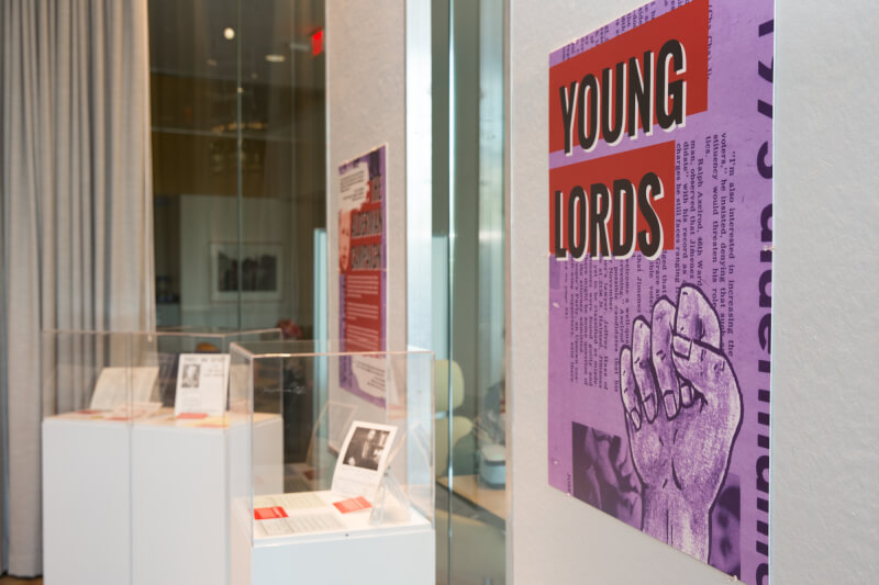 Photo of Young Lords exhibit