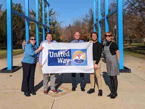 Members of GVSU's United Way Committee pose for a photo