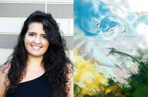 Pictured is the 2012 winner Irisi Tole and her artwork.