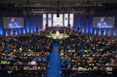 Pictured is the 2012 Convocation. Friday's ceremony will begin at 11:30 a.m. in the Fieldhouse Arena.