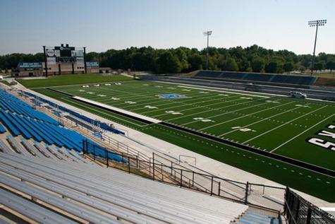 Football fans will get their first look at stadium improvements Saturday.