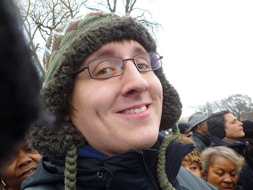Khaleb Straight is pictured at President Obama's inauguration.