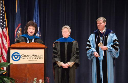 The 2014 Faculty Awards Convocation is pictured. This year's event is set for February 4 at the DeVos Center.