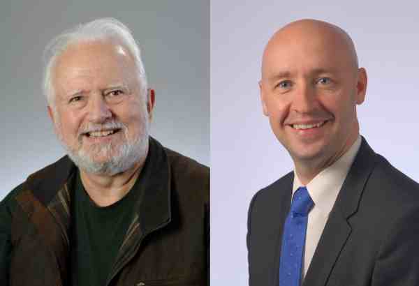 Headshots of Dr. Stuart Youngner and Dr. Gabriel Bosslet