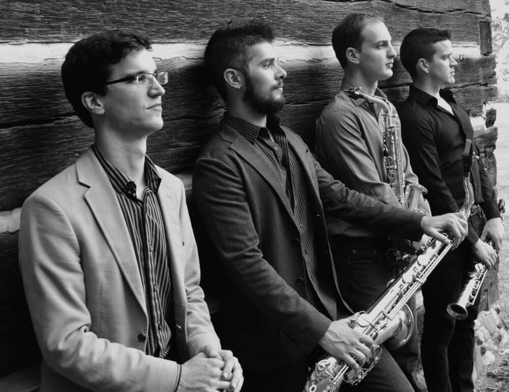 Members of the Donald Sinta Quartet include (from left to right) Danny Hawthorne-Foss, Joe Girard, Zach Stern and Dan Graser.