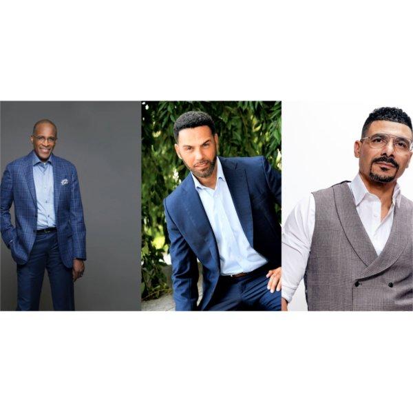 From left are professional studio photos of Walter M. Kimbrough, Steve Pemberton and Steve Perry