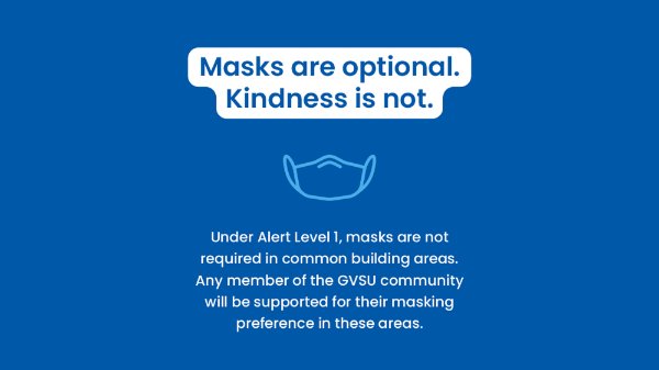 masks are optional, kindness is not graphic