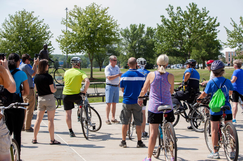 group of bike riders