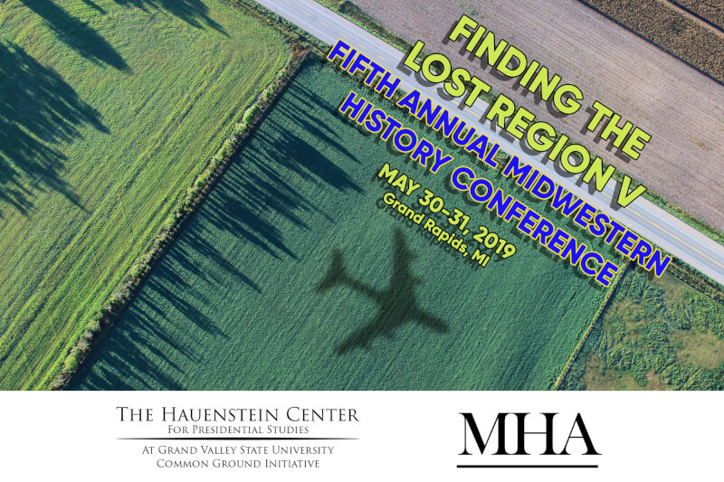 A flyer for the event, which shows the title and is laid over an image of a plane flying over an agricultural area.