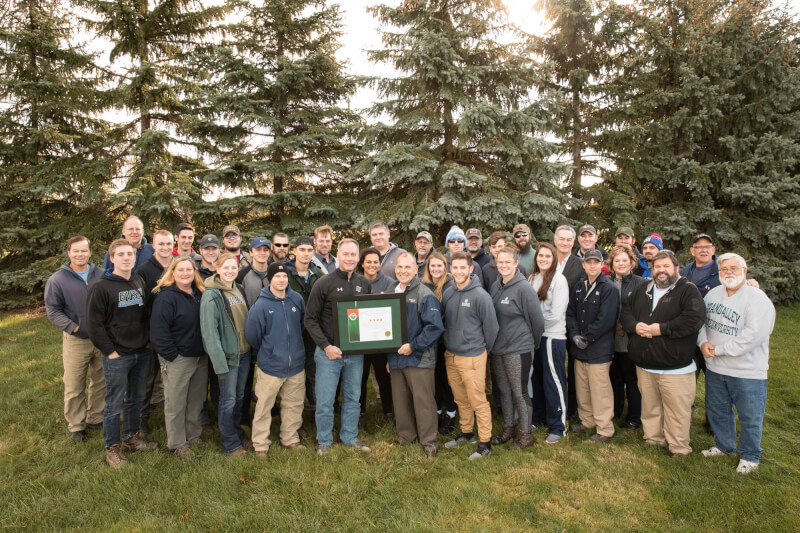 The Grounds Department in Facilities Services in Allendale and Pew Campus Operations recently received Four-Star recognition, the highest level possible, from the Professional Grounds Management Society (PGMS) Landscape Management and Operations Accredita