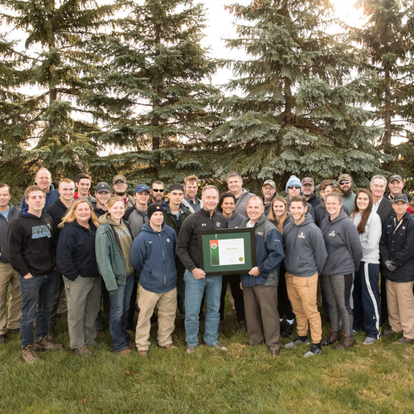 The Grounds Department in Facilities Services in Allendale and Pew Campus Operations recently received Four-Star recognition, the highest level possible, from the Professional Grounds Management Society (PGMS) Landscape Management and Operations Accredita