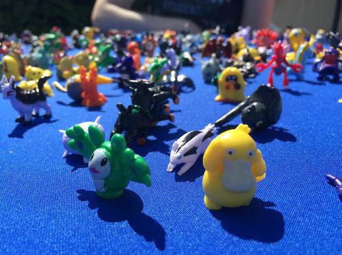 Students could choose from one of many Pokémon figures to take home.