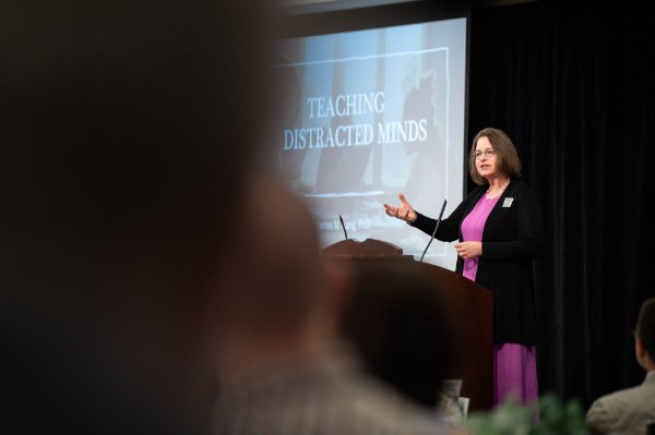 Christine Rener, director of the Pew FTLC and vice provost for Instructional Development and Innovation, is pictured.