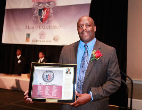 Jim Edwards with his award.