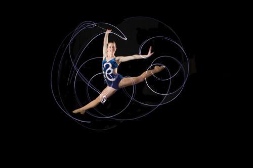 Grand Valley Baton Twirler Moriah Muscaro. Photo by Amanda Pitts.