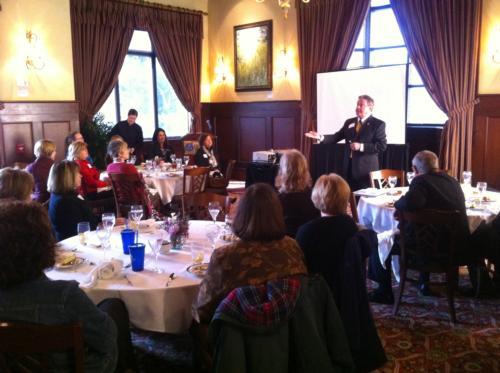 Tim Wood addresses seminar attendees