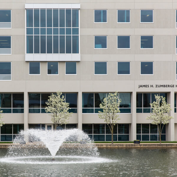 Photo of Zumberge Hall.