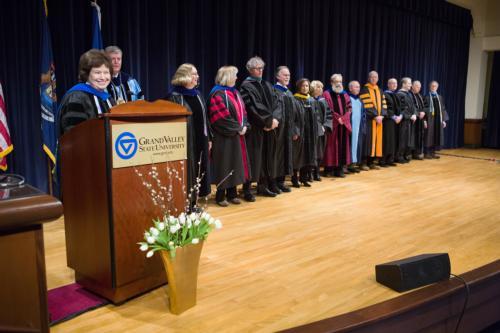 The Faculty Awards Convocation from 2015 is pictured. This year's event is set for February 4.