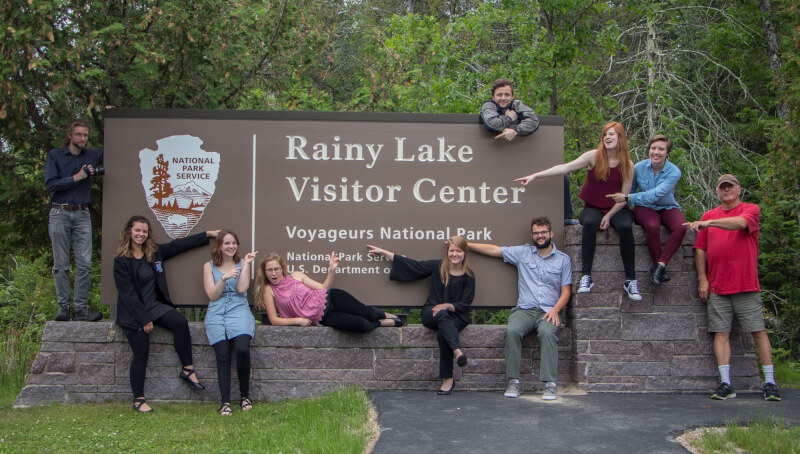 The New Music Ensemble visiting Voyageurs National Park.