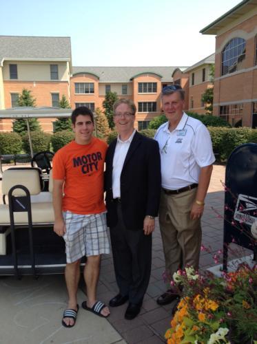 State Representative John Walsh of Livonia visited Grand Valley State University on August 21.