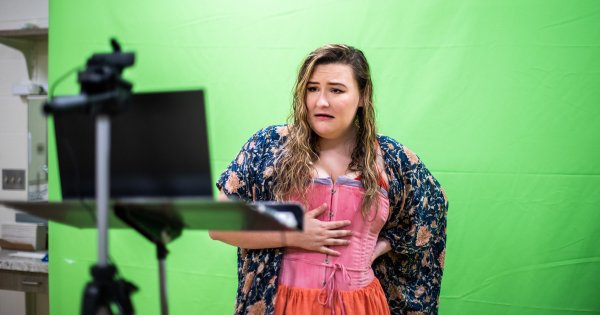 An actor performing.