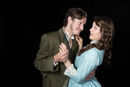 Students actors Andrew Steward and Charlie Wilburn in William Shakespeare's "The Comedy of Errors." Photo by Amanda Pitts.
