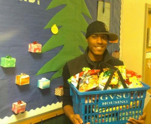 Mario Adkins, resident assistant for West Living Center A, organized the toy drive.