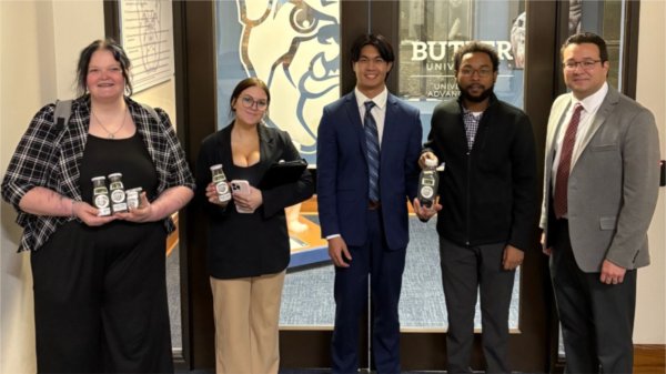 The GVSU Speech and Debate Team after a tournament at Butler University