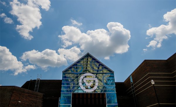 The exterior of Kirkhof Center on the Valley Campus.