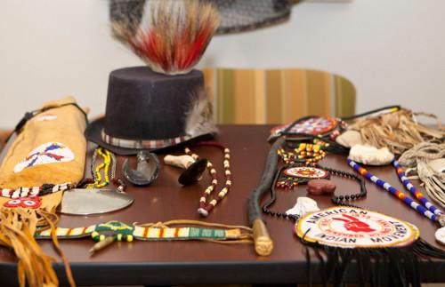 Native American art displayed at an event during last year's celebration.